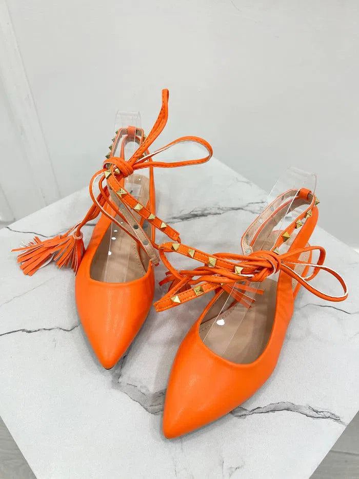 Ballerine con laccio alla caviglia online