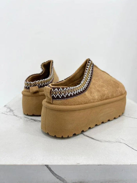 BRITTANY- Platform imbottito con ricamo
