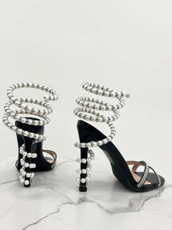 CATHER- Tacchi con perle–