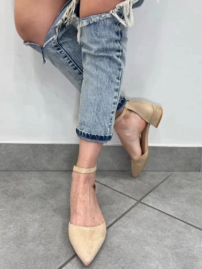 Ballerine in camoscio hotsell