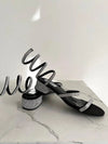 ENRIA- Sandali alti con strass alla caviglia