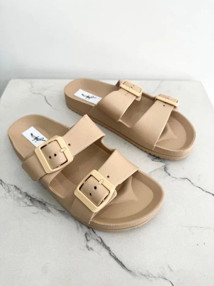 GABRIELLA platform ciabatta with buckles julys.easyshoes