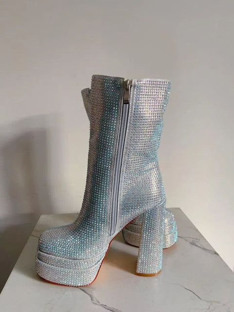 JOLIE-Stivaletto con strass