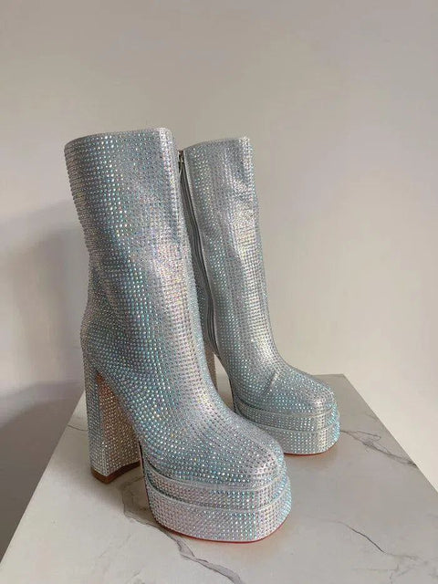 JOLIE-Stivaletto con strass