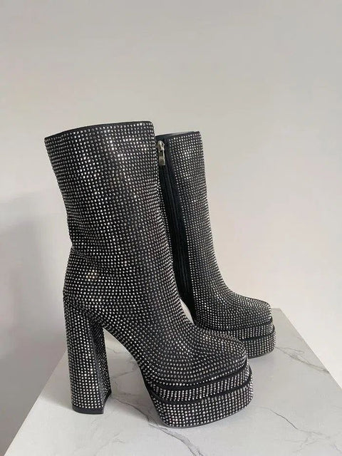 JOLIE-Stivaletto con strass