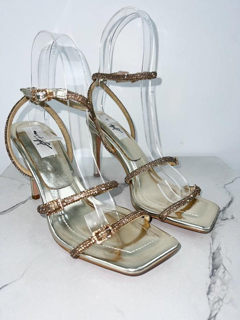 KINSLEY- Tacchi con strass