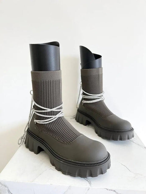 ROTY-Stivaletto con lacci in strass