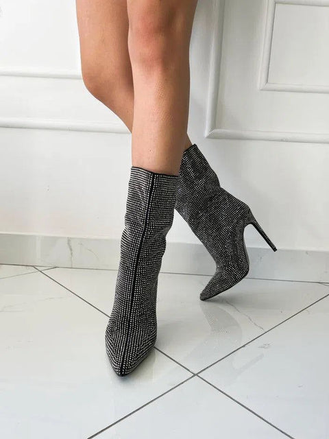 SANTO-Stivaletto con strass