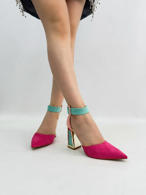 SPRING- Sandalo bicolore con cinturino