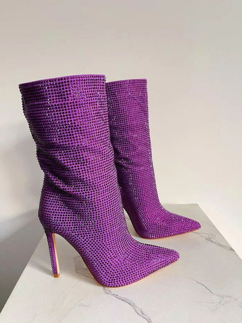 SANTO-Stivaletto con strass