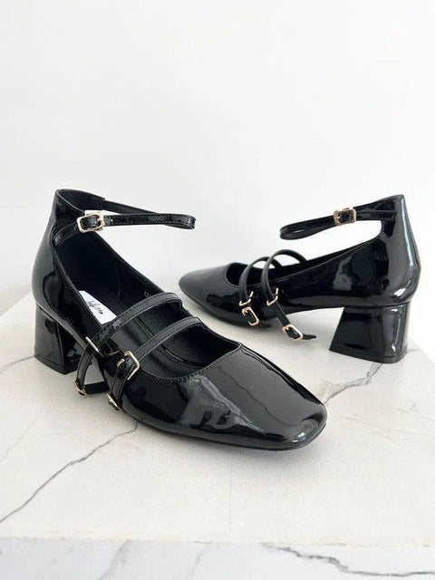 TRACY-Sandalo con decorazione fibbie