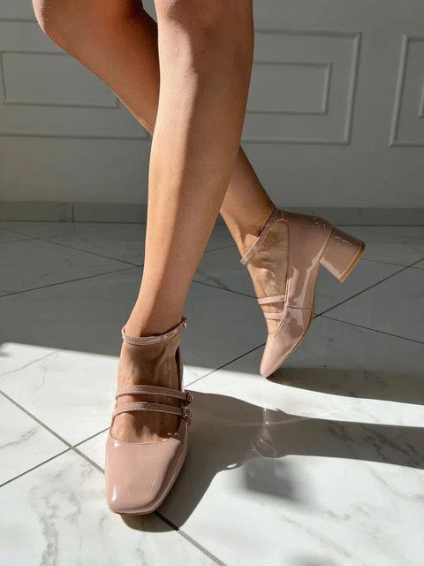 TRACY-Sandalo con decorazione fibbie