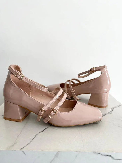 TRACY-Sandalo con decorazione fibbie