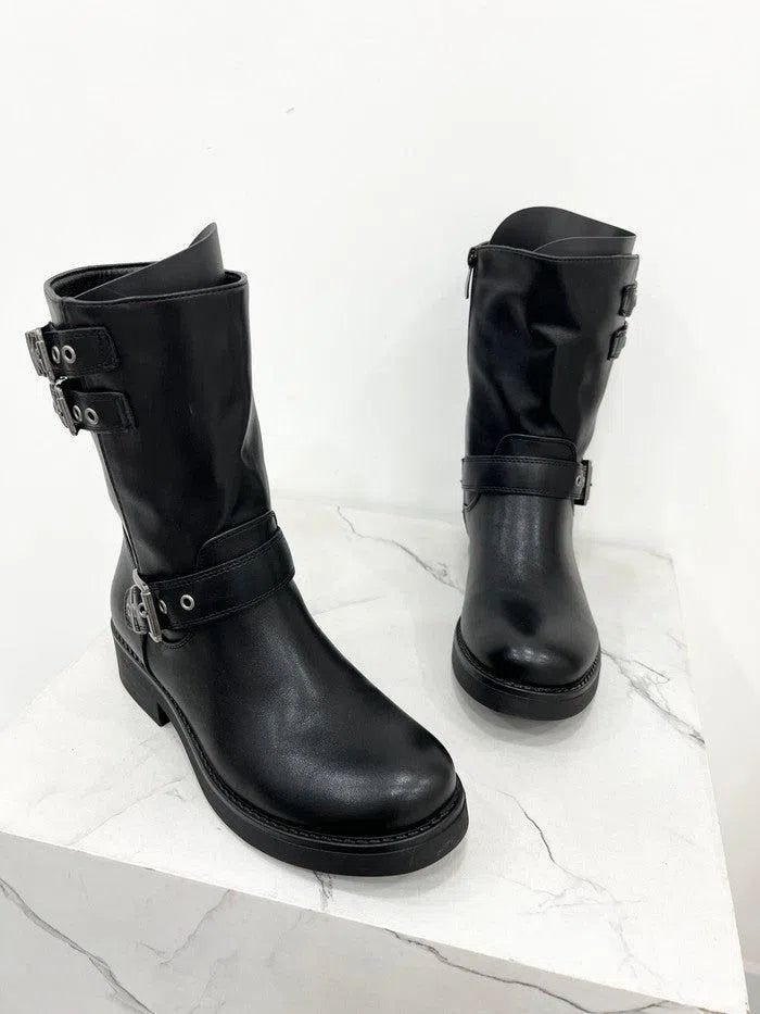 VINCENZA stivaletto platform con fibbie julys.easyshoes